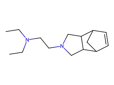 4,7-Methanoisoindoline, 3a,7a-dihydro-2-(diethylaminoethyl)- structure
