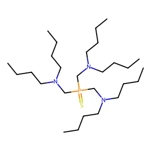 Phosphine sulfide, tris(dibutylaminomethyl)- structure
