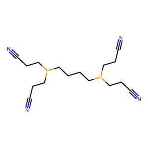 Phosphine, P,P'-tetramethylenebis(bis(2-cyanoethyl)- structure