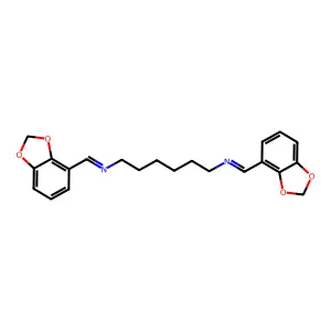 1,6-Hexanediamine, N,N'-di-o-veratrylidene- structure