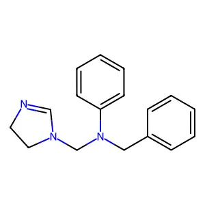 2-Imidazoline, 1-(N-benzyl-N-phenylaminomethyl)- structure