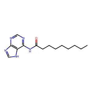 N-Purin-6-ylnonanamide structure
