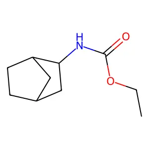 Carbamic acid, bicyclo(2.2.1)hept-2-yl-, ethyl ester structure