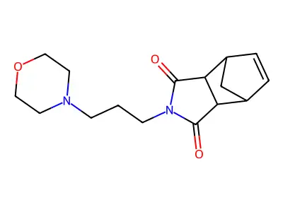 2-Norbornene-5,6-dicarboximide, N-(3-morpholinopropyl)- structure
