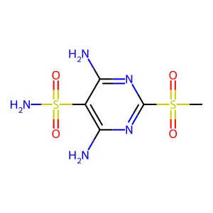 4,6-Diamino-2-methylsulfonyl-5-pyrimidinesulfonamide structure