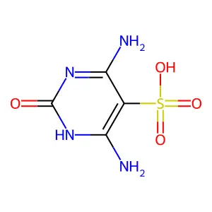 4,6-Diamino-2-hydroxy-5-pyrimidinesulfonic acid structure