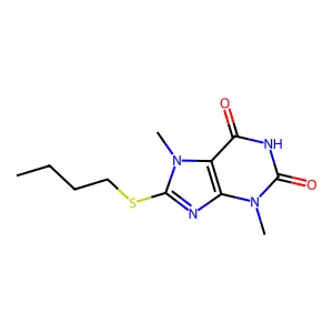 8-(Butylthio)theobromine structure