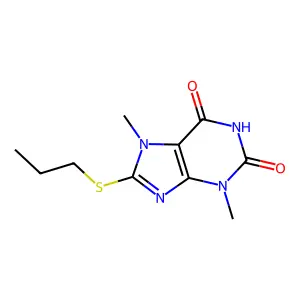 8-(Propylthio)theobromine structure