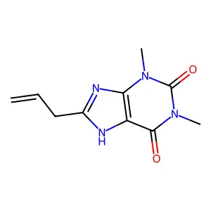 8-Allyltheophylline structure