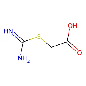 Acetic acid, 2-((aminoiminomethyl)thio)- structure