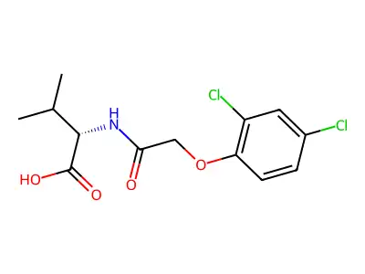 N-[(2,4-Dichlorophenoxy)acetyl]valine structure