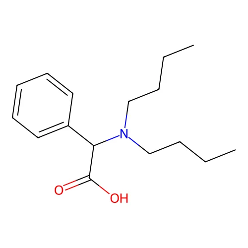 2-(Dibutylamino)-2-phenylacetic acid structure
