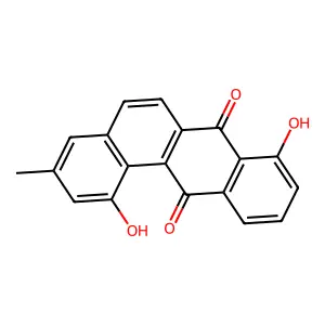 1,8-Dihydroxy-3-methylbenz(a)anthracene-7,12-dione structure