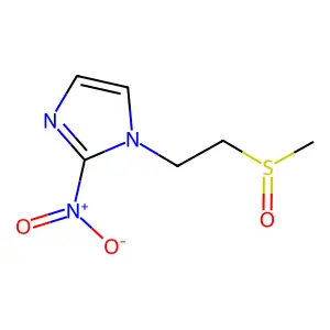 1H-Imidazole, 1-(2-(methylsulfinyl)ethyl)-2-nitro- structure