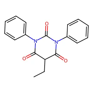 Barbituric acid, 1,3-diphenyl-5-ethyl- structure
