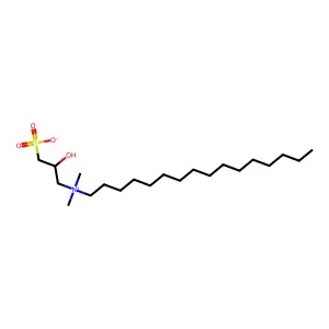 Hexadecyl(2-hydroxy-3-sulphonatopropyl)dimethylammonium structure