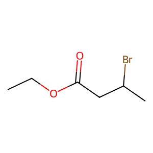 Butanoic acid, 3-bromo-, ethyl ester structure