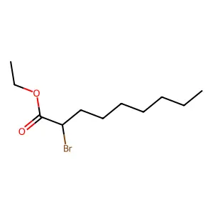 Ethyl 2-bromononan-1-oate structure