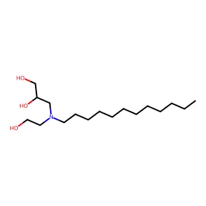 3-(N-Dodecyl-2-hydroxyethylamino)propane-1,2-diol structure