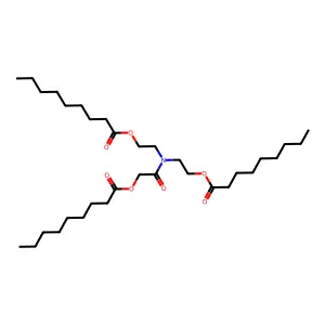 2-[(2-Nonanoyloxyacetyl)-(2-nonanoyloxyethyl)amino]ethyl nonanoate structure