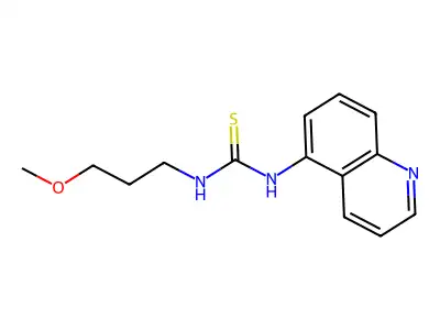 1-(3-Methoxypropyl)-3-quinolin-5-ylthiourea structure