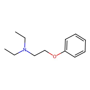 Diethyl(2-phenoxyethyl)amine structure