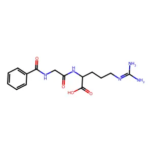N-Benzoylglycyl-L-arginine structure