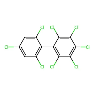2,2',3,4,4',5,6,6'-Octachlorobiphenyl structure