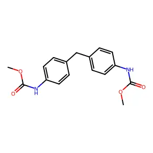 Dimethyl 4',4''-methylenedicarbanilate structure