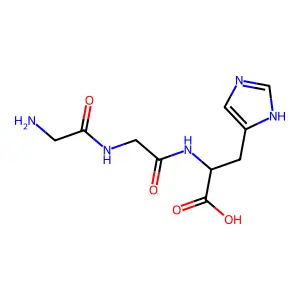 Diglycyl-histidine structure