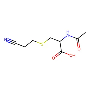 N-Acetyl-S-(2-cyanoethyl)-L-cysteine structure