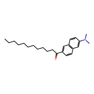1-(6-(Dimethylamino)-2-naphthalenyl)-1-dodecanone structure