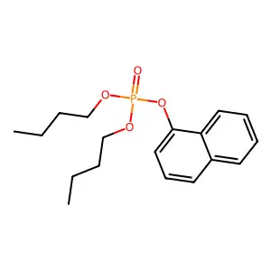 Phosphoric acid, dibutyl 1-Naphthalenyl ester structure