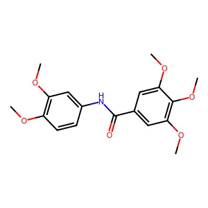 Benzamide, N-(3,4-dimethoxyphenyl)-3,4,5-trimethoxy- structure