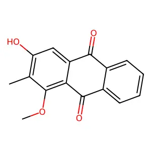 Rubiadin 1-methyl ether structure