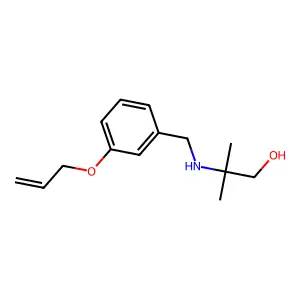 2-{[3-(Allyloxy)benzyl]amino}-2-methyl-1-propanol structure