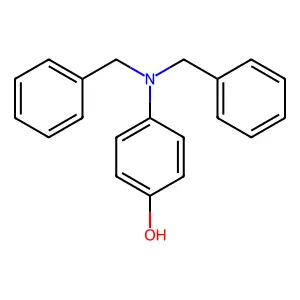 Phenol, p-(dibenzylamino)- structure