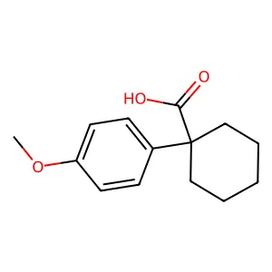 1-(4-Methoxyphenyl)cyclohexanecarboxylic acid structure