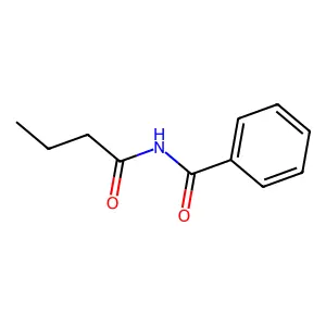 N-(1-Oxobutyl)benzamide structure