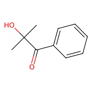 2-Hydroxy-2-methyl-1-phenylpropan-1-one structure