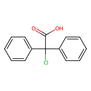 Chlorodiphenylacetic acid structure