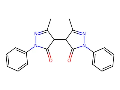 4,4'-Bis(1-phenyl-3-methyl-5-pyrazolone) structure