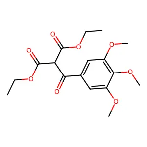 Diethyl (3,4,5-trimethoxybenzoyl)malonate structure