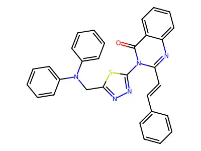C31H23N5OS structure