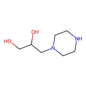 3-(1-Piperazinyl)-1,2-propanediol structure