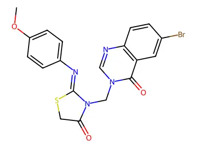 C19H15BrN4O3S structure