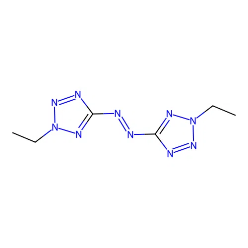 Bis(2-ethyltetrazol-5-yl)diazene structure