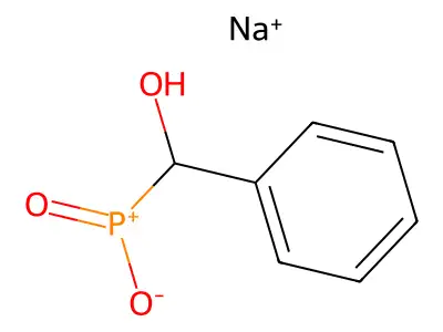 Sodium hydroxybenzylphosphinate structure