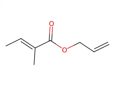 Allyl 2-methylbut-2-enoate structure