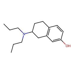 7-hydroxy-2-(di-N-propylamino)tetralin structure